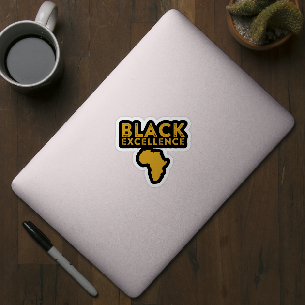Black Excellence Gold | Africa | African American | Black Lives by UrbanLifeApparel